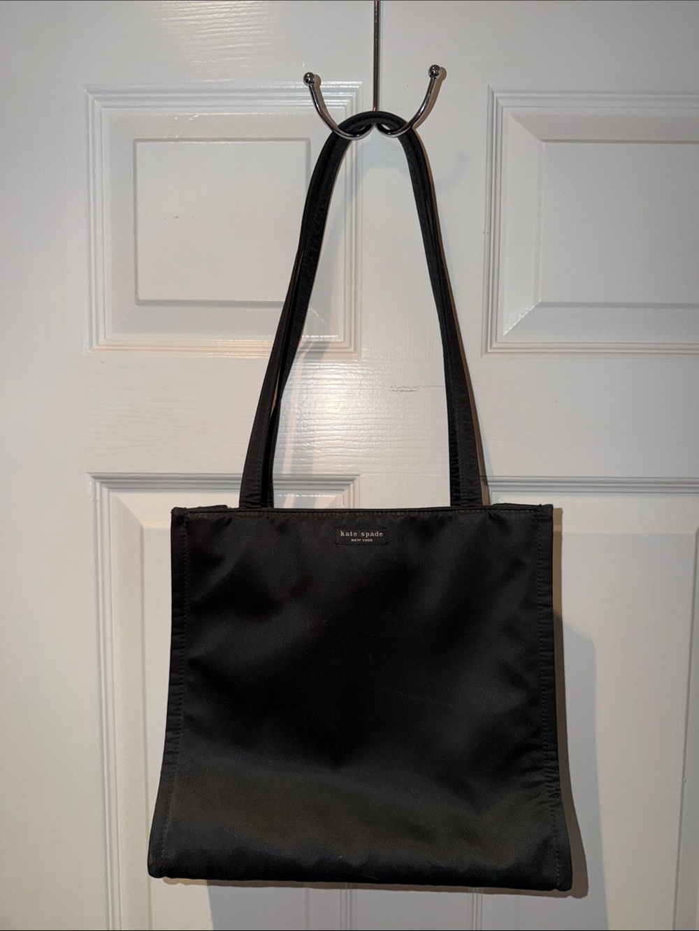 Vintage kate spade Black Nylon Tote with Shoulder Straps
